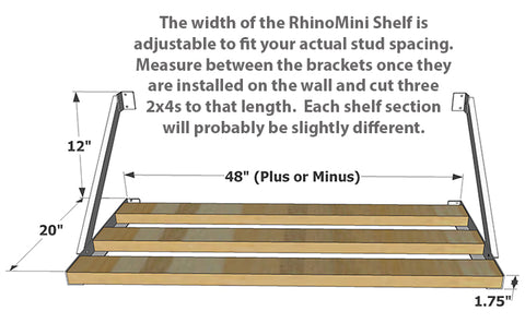 Rhino Shelf | The RhinoMini is the garage storage solution for smaller items.