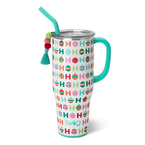 Christmas Swirly Straw Tumbler - Santa ❉ Outlet Widely Prevalent