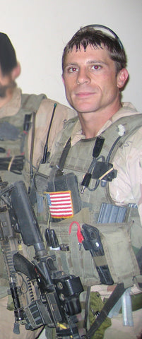 Jamey Caldwell promoted to C&G Holsters pro staff pictured in a special operations unit during a deploymenty to Iraq 