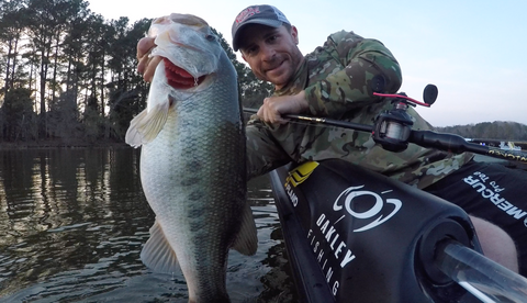 Jamey Caldwell promoted to C&G Holsters pro staff pictured fishing the FLW tour