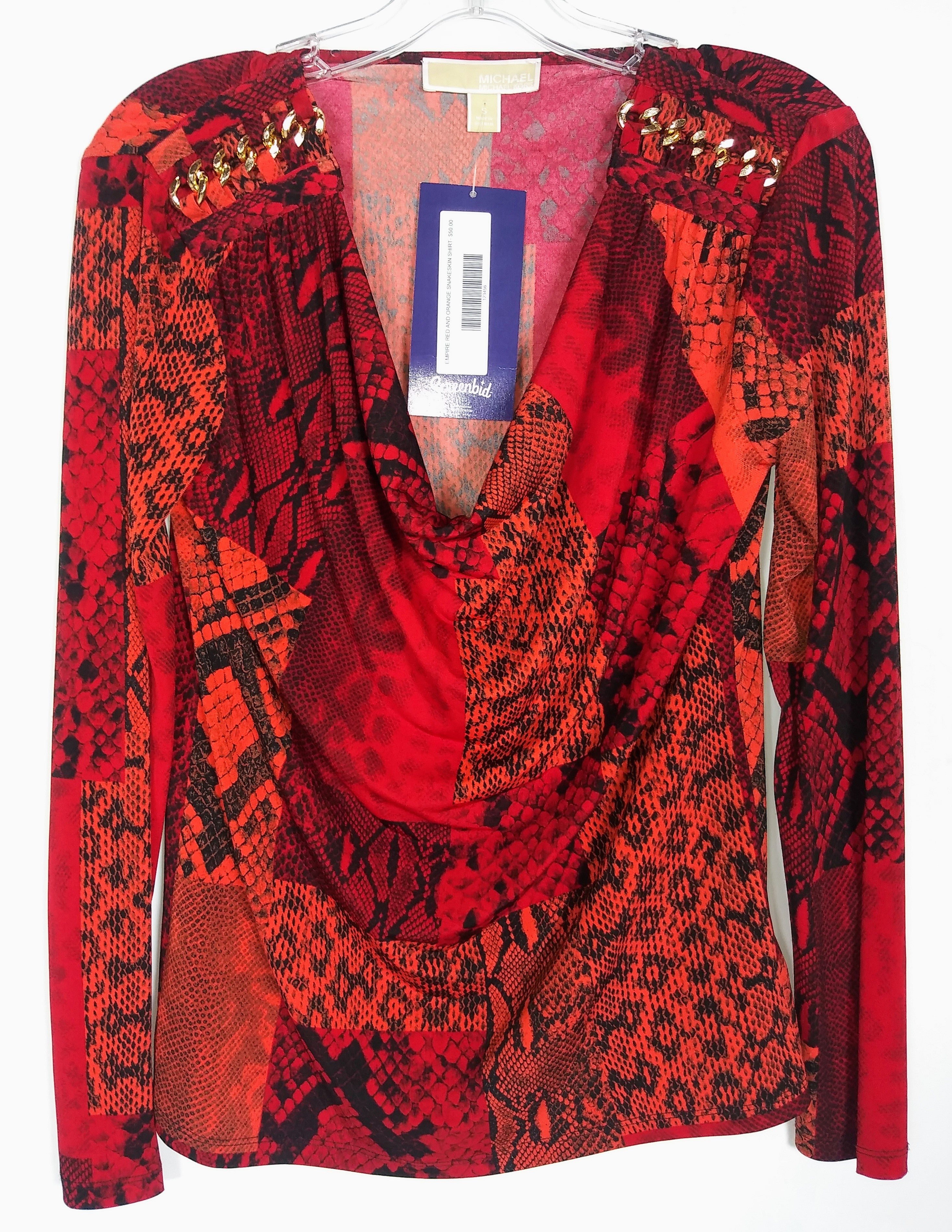 michael kors red blouse