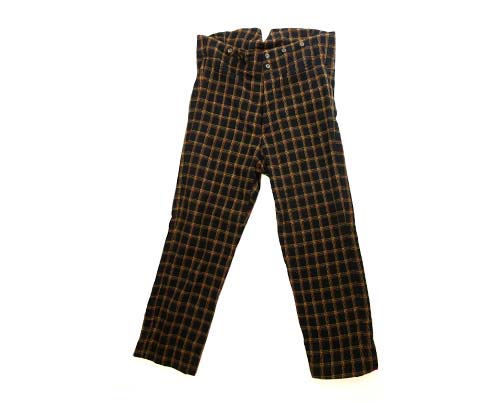 black and yellow checkered trousers