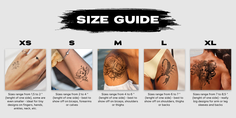 Tattoo Sizes How To Choose The Right Measurements  AuthorityTattoo