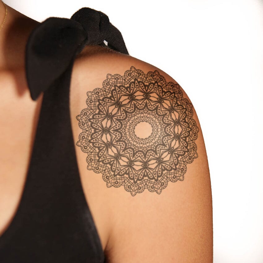 Buy Mandala Mehndi Design Tattoo with Flower Henna Tattoo Temporary Body  Tattoo Waterproof For Women 1131 Online  Get 62 Off