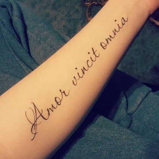 Love conquers all  Hand tattoos Tattoos Tattoo quotes