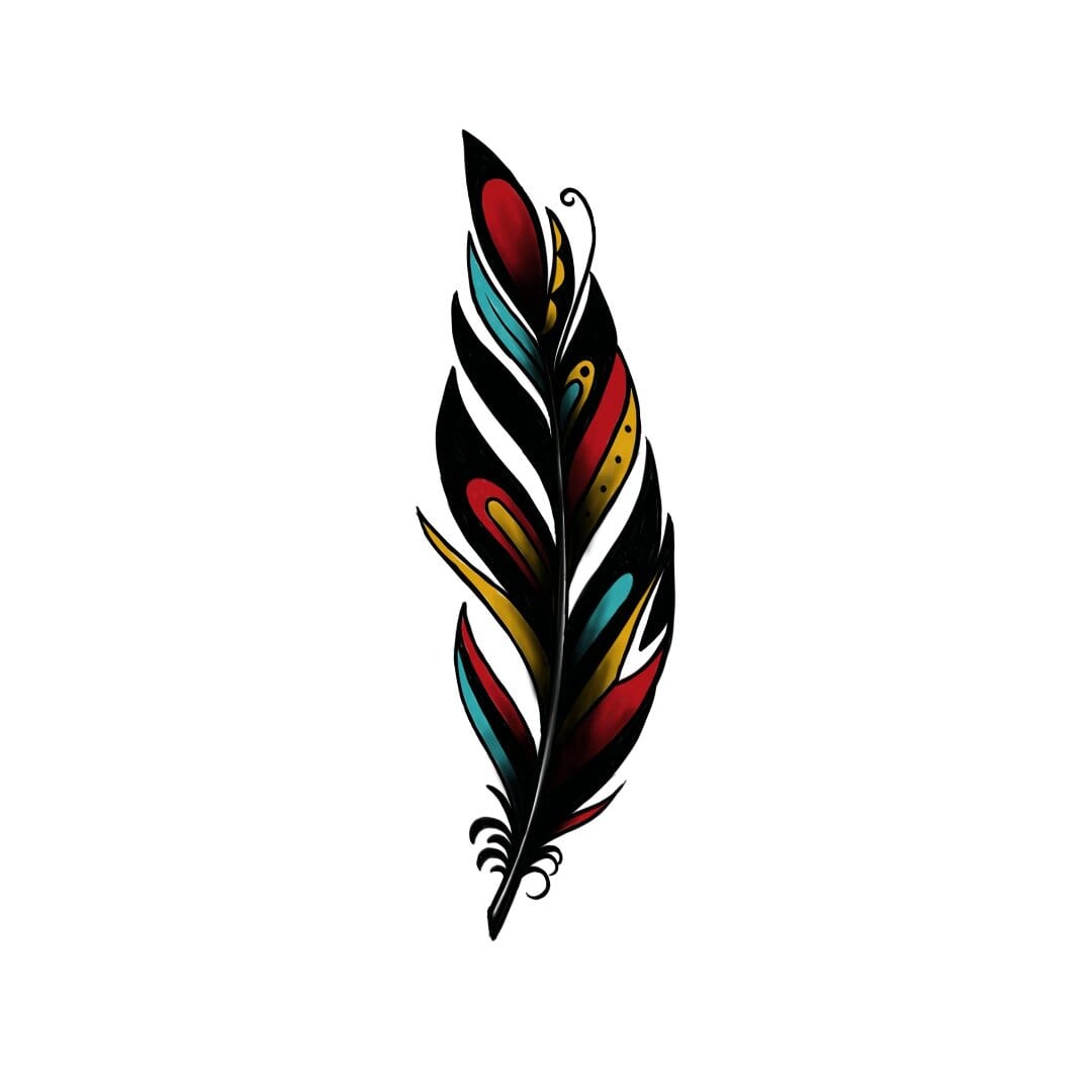 There are little feathered indians where we tussled through the night :  r/traditionaltattoos