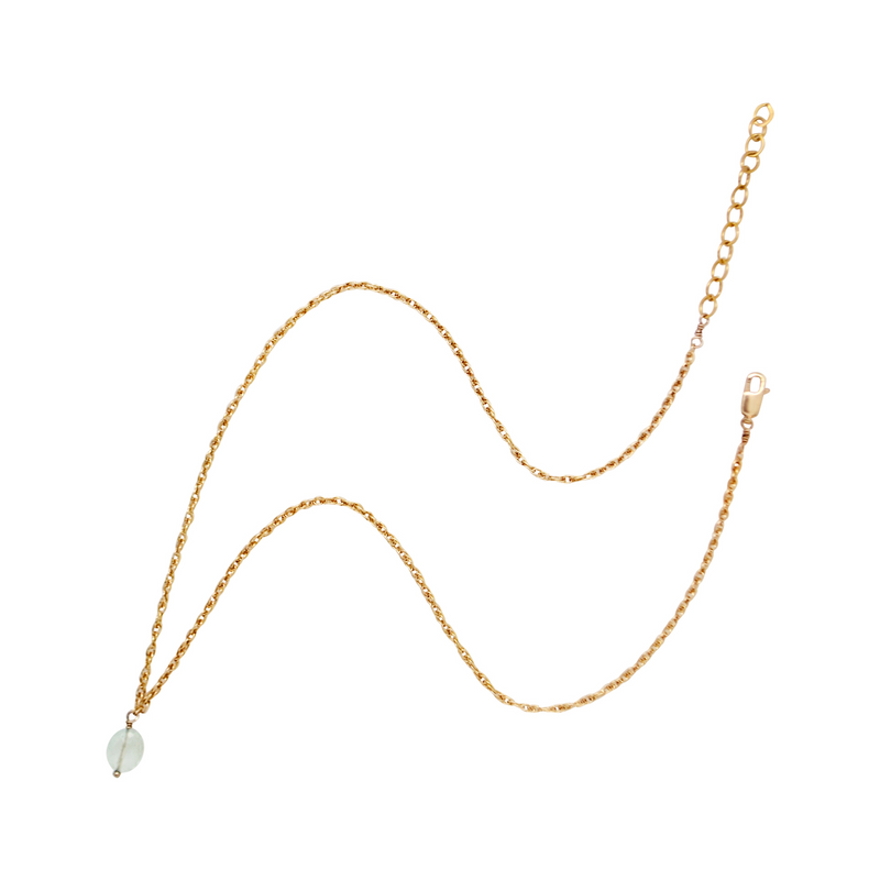 Roman Rope Necklace - Aquamarine | chic jewelry, simple jewelry