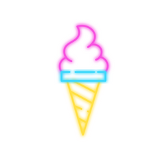 neon ice cream cone | Tennessee Valley Pecan Company