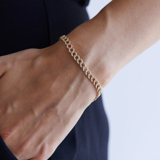 9K Yellow Gold 22cm Solid Cuban Curb Link Bracelet with Box Clasp – Simon  Curwood Jewellers