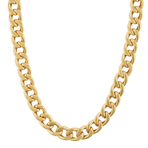 14K Gold 5.5mm Miami Cuban Link Chain Necklace – Baby Gold