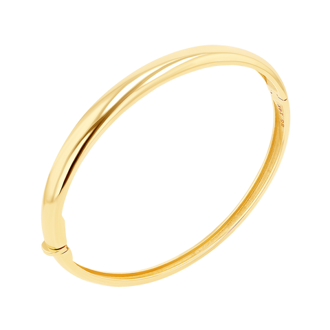 Buy 14K Yellow Gold Bangle Bracelet, Floral Pattern, 6mm Thick, 7 8 Inch,  Stackable Bangle, Real Gold Bracelet, Women Bracelet Online in India - Etsy