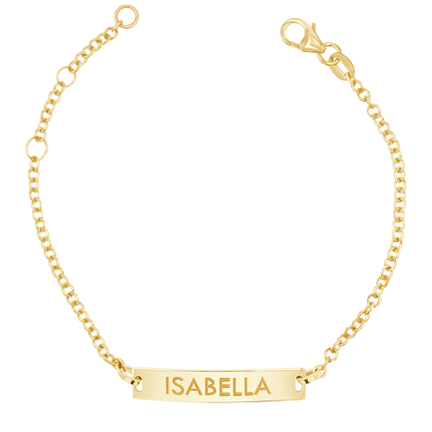 14K Paper Clip Chain Bracelet – Baby Gold