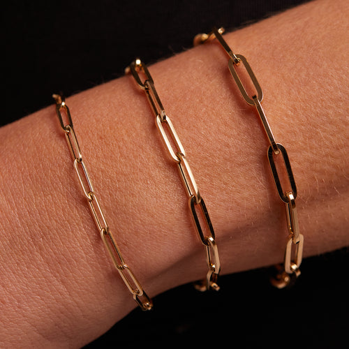 14K Gold Sequin Bracelet Chains – Baby Gold