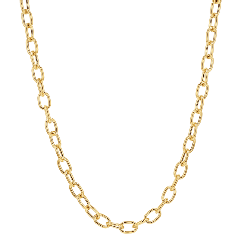 14K Gold Large Rolo Chain Necklace – Baby Gold