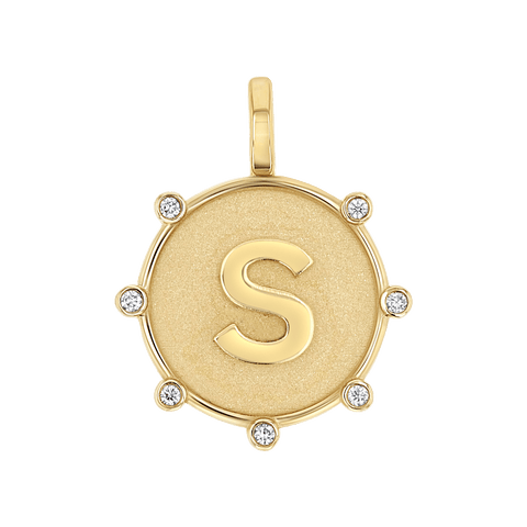 Round Religious Charm by Baby Gold - Shop Custom Gold Jewelry