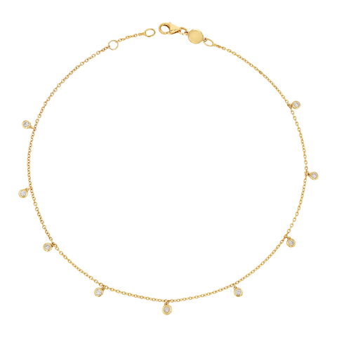 14K Gold Anklets