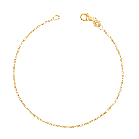 Male plain gold cuban chain bracelet at Rs 650 in Mumbai | ID: 2852897114530