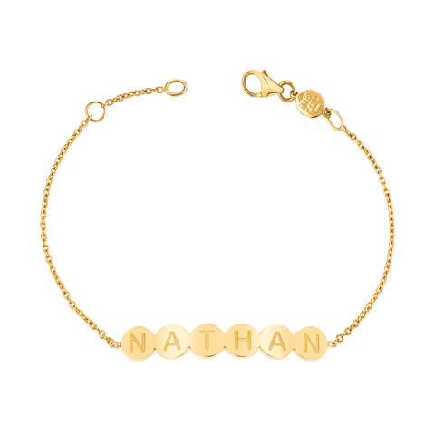 Sequin Bracelet Chain Petit (C-PLD) / 6.5 Inches by Baby Gold - Shop Custom Gold Jewelry