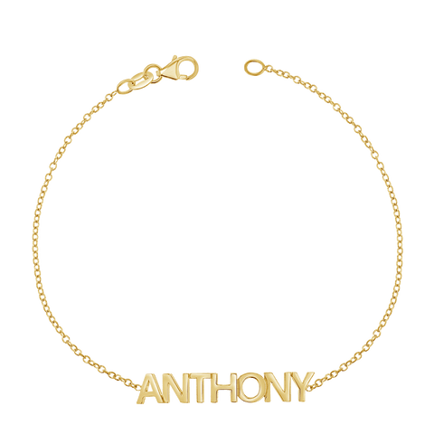 14k Initial Letter Block Charm | Solid Gold Baby Block Necklace |  TwentyFour Fine Jewelry – Twenty Four