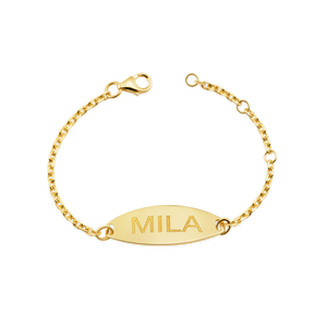 Custom Name Bracelet by Grow-With-Me® in Gold - BeadifulBABY