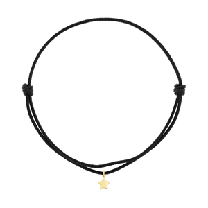 14K Gold Cord Charm String Bracelet – Baby Gold