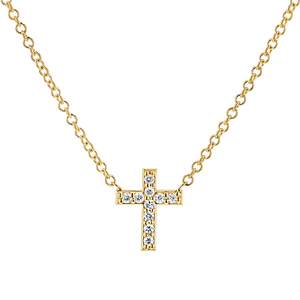Multi Drop Diamond Necklace 14K White Gold / 16 - 18 Adjustable by Baby Gold - Shop Custom Gold Jewelry
