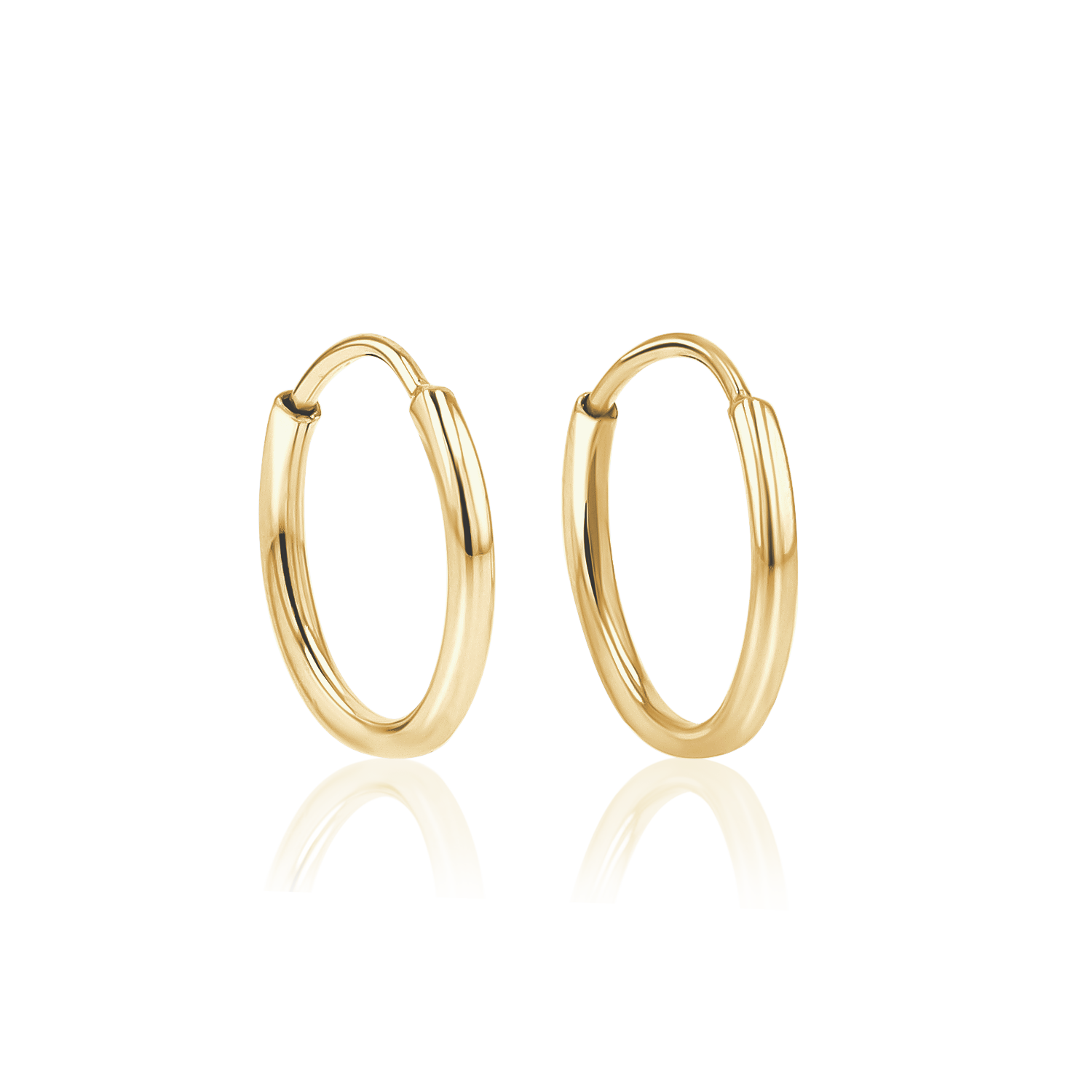 Endless Gold Hoop Earrings – Baby Gold