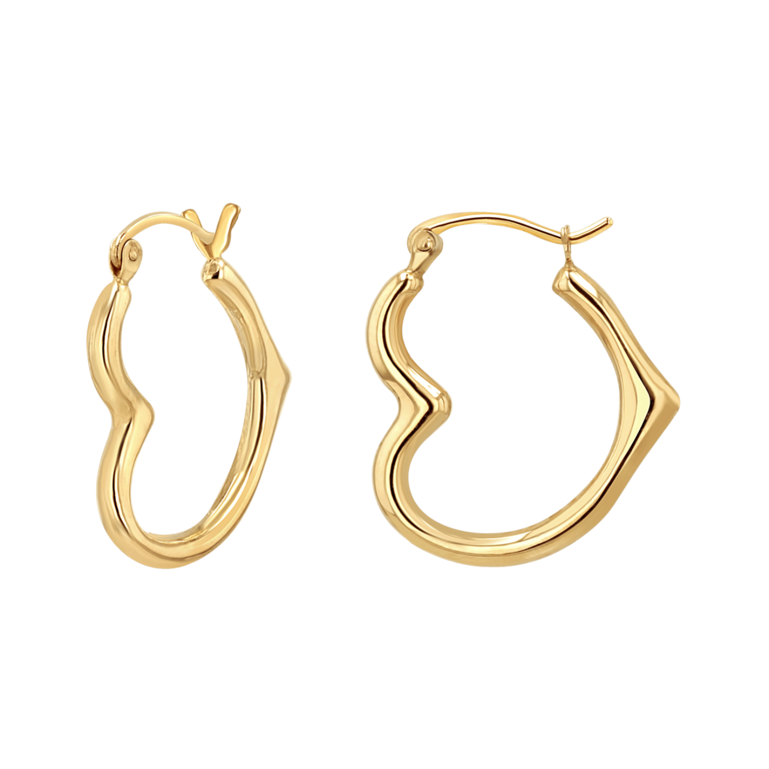 Heart Hoop Earrings - Baby Gold product image