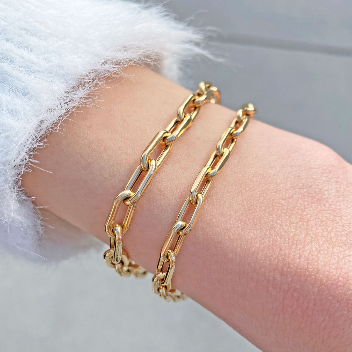 14K Grand Beverly Chain Bracelet – Baby Gold