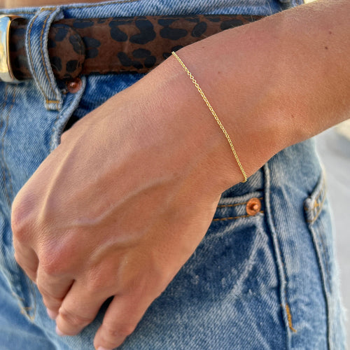 14K Gold Chain Bracelets – Baby Gold