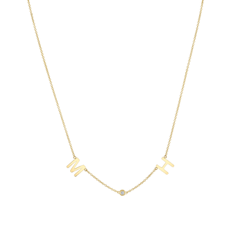 Gold Letter Jewelry | Yellow, Rose, White, & Gold | Baby Gold