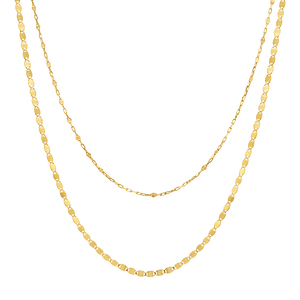 14K Gold Mirror Chain Necklace – Baby Gold