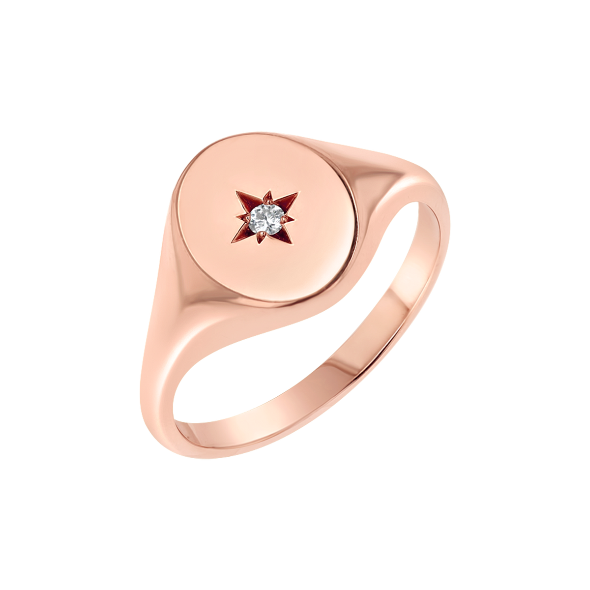 Petit Starset Signet Ring – Baby Gold