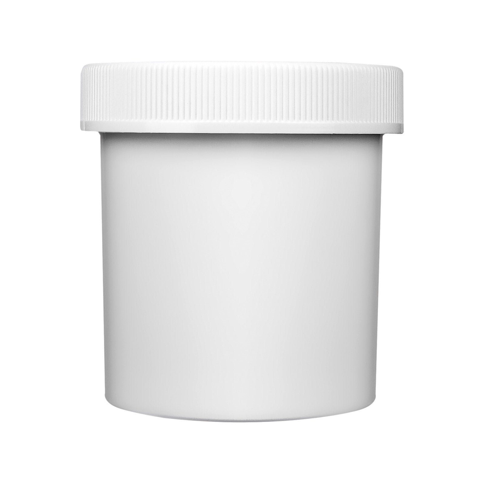 16oz Premium Glass Jars w/ Child Resistant Lids - White Lids (40 Qty)