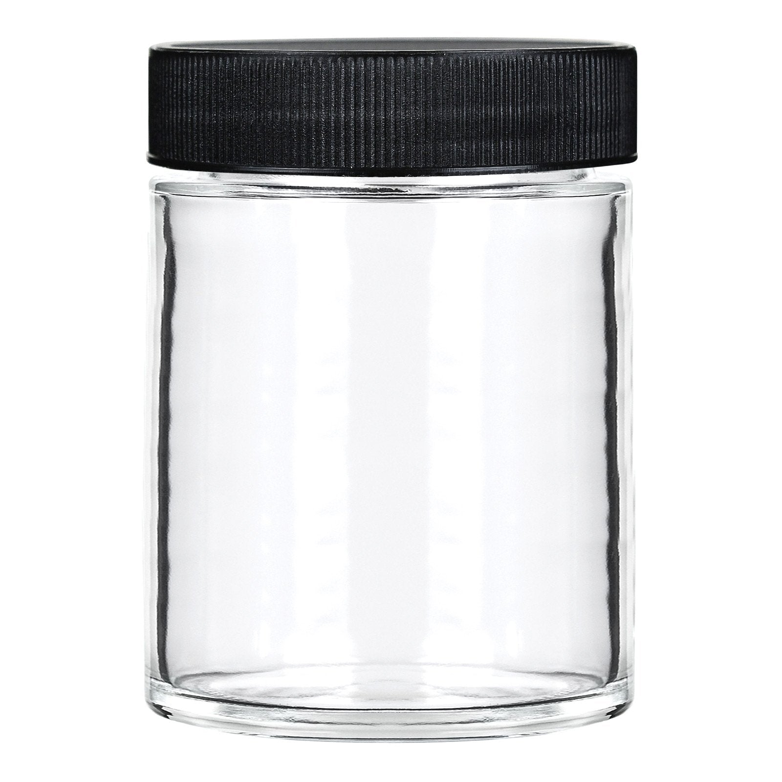 10oz Straight Sided Clear Glass Jars 72/Box