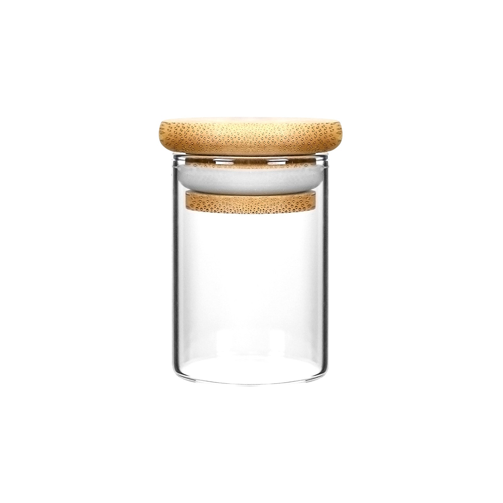 Free Sample 2oz 4oz Glass Jars with Wooden Lids and Spoons Herb