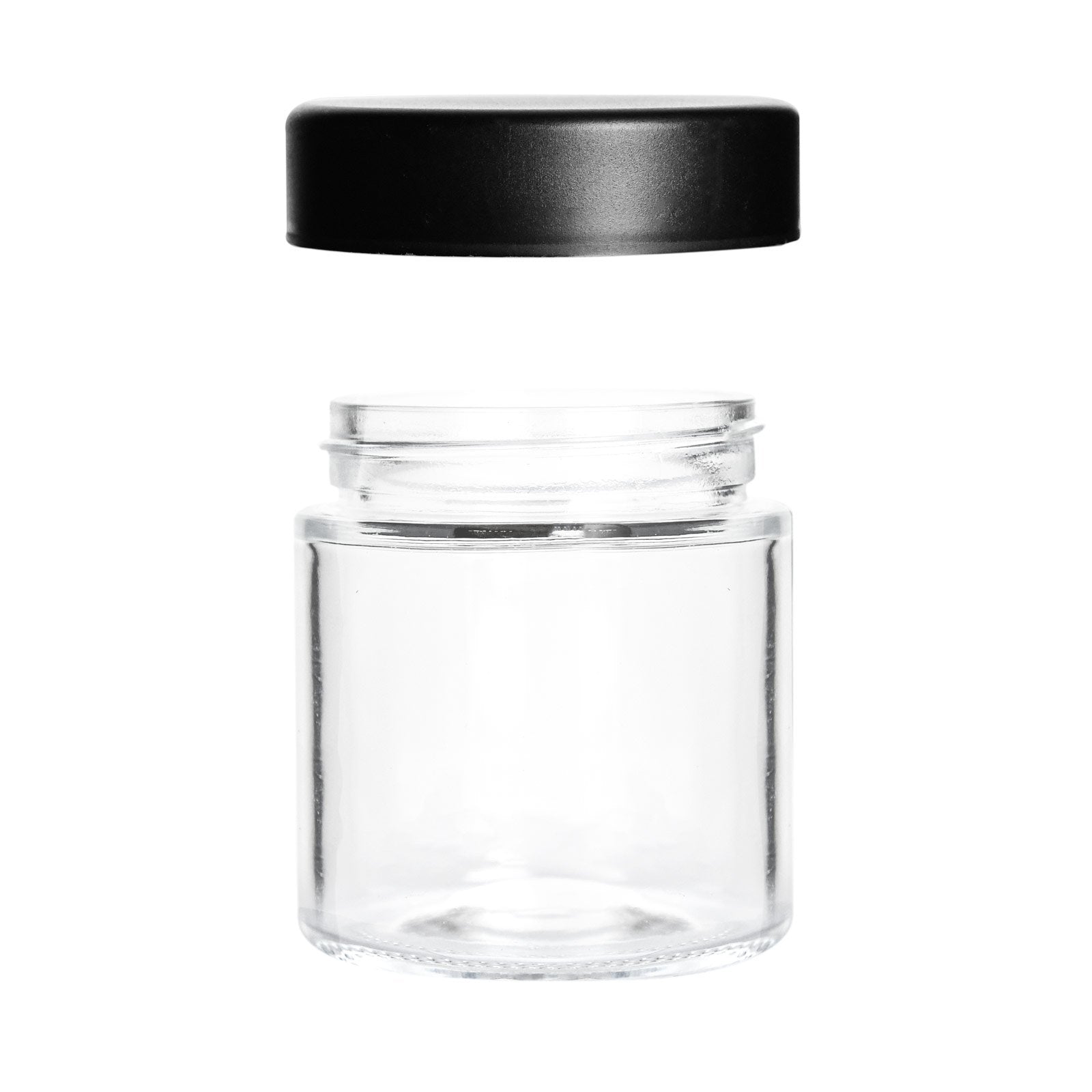 3 oz Child Resistant Clear White Glass Jars