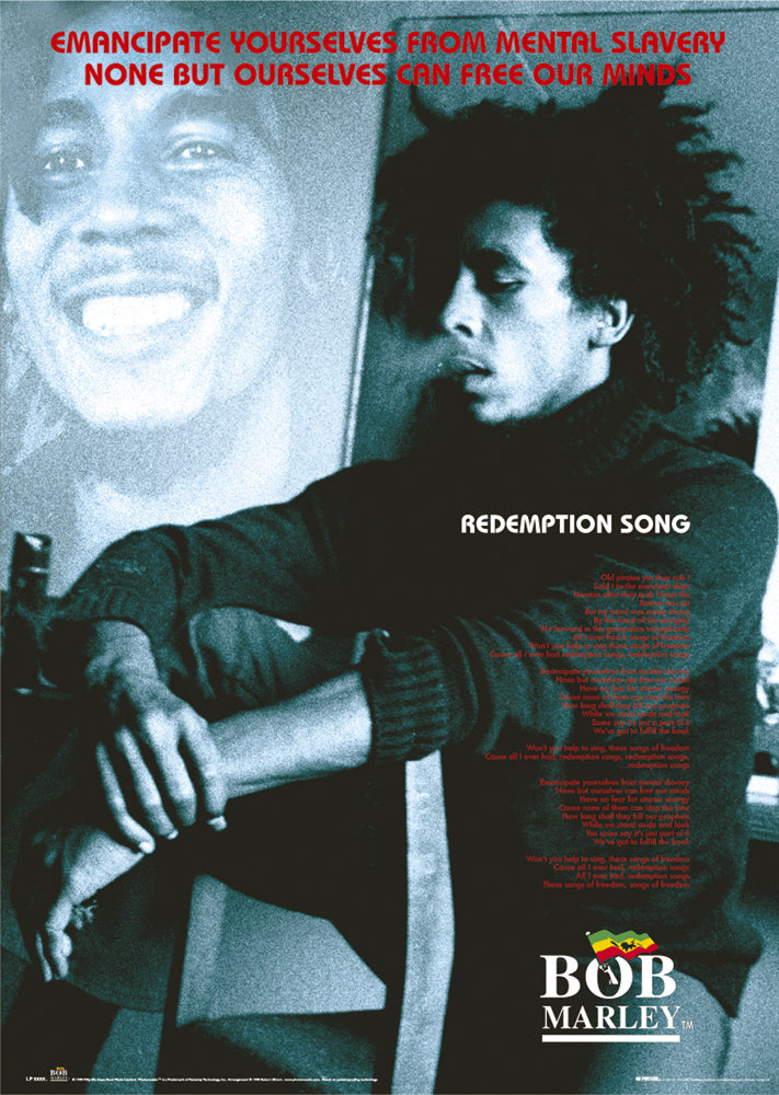 Bob Marley Redemption Song Lyrics Maxi Poster Koolpixnz