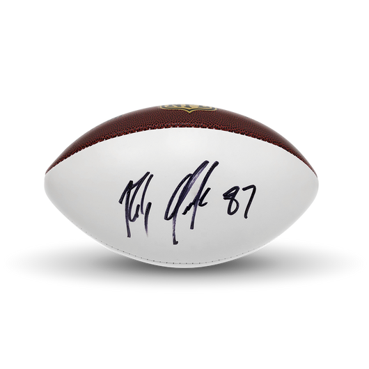 rob gronkowski autographed football