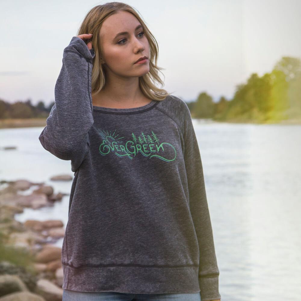 Evergreen - Wide Neck Sweatshirt | PNW USA