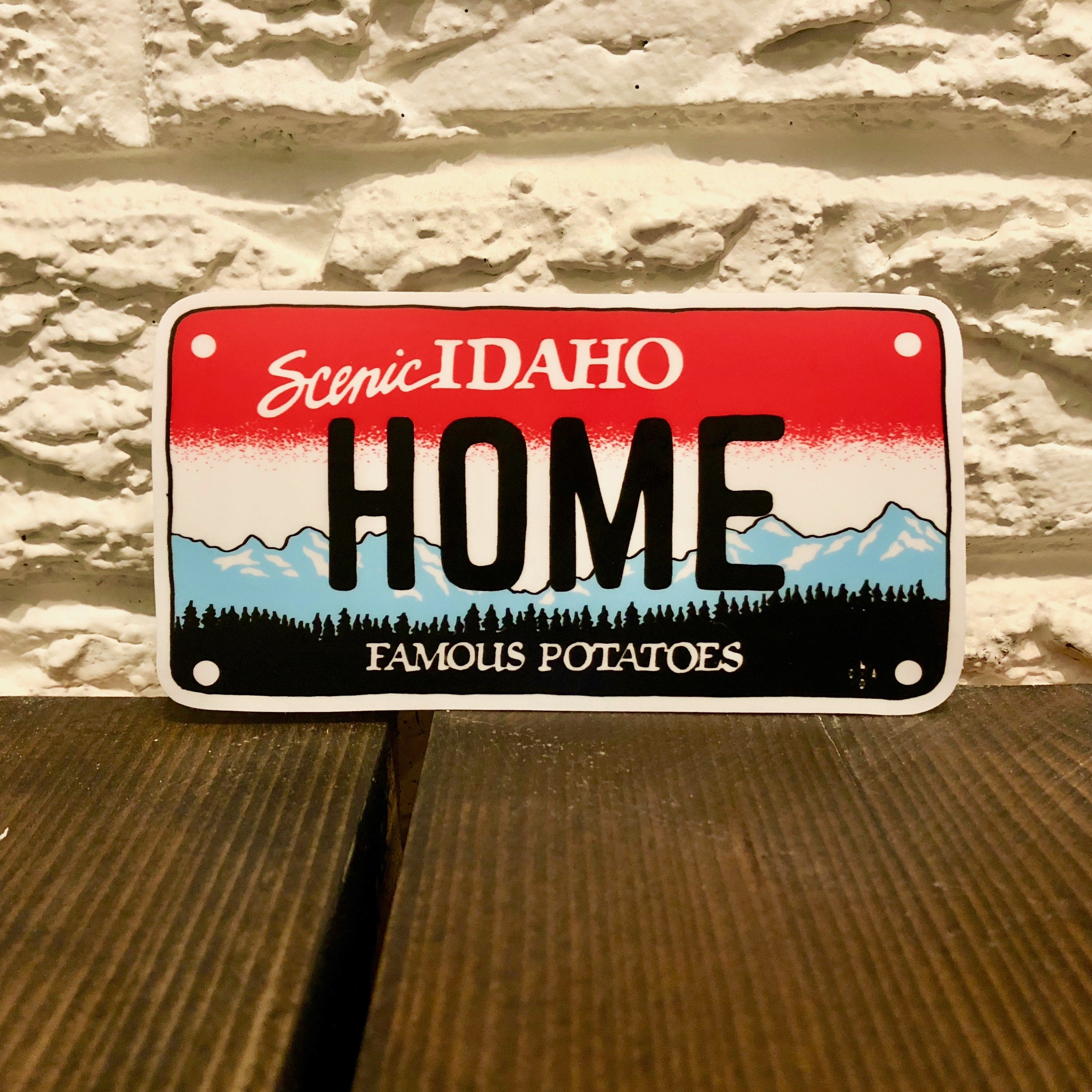 Idaho License Plate Sticker