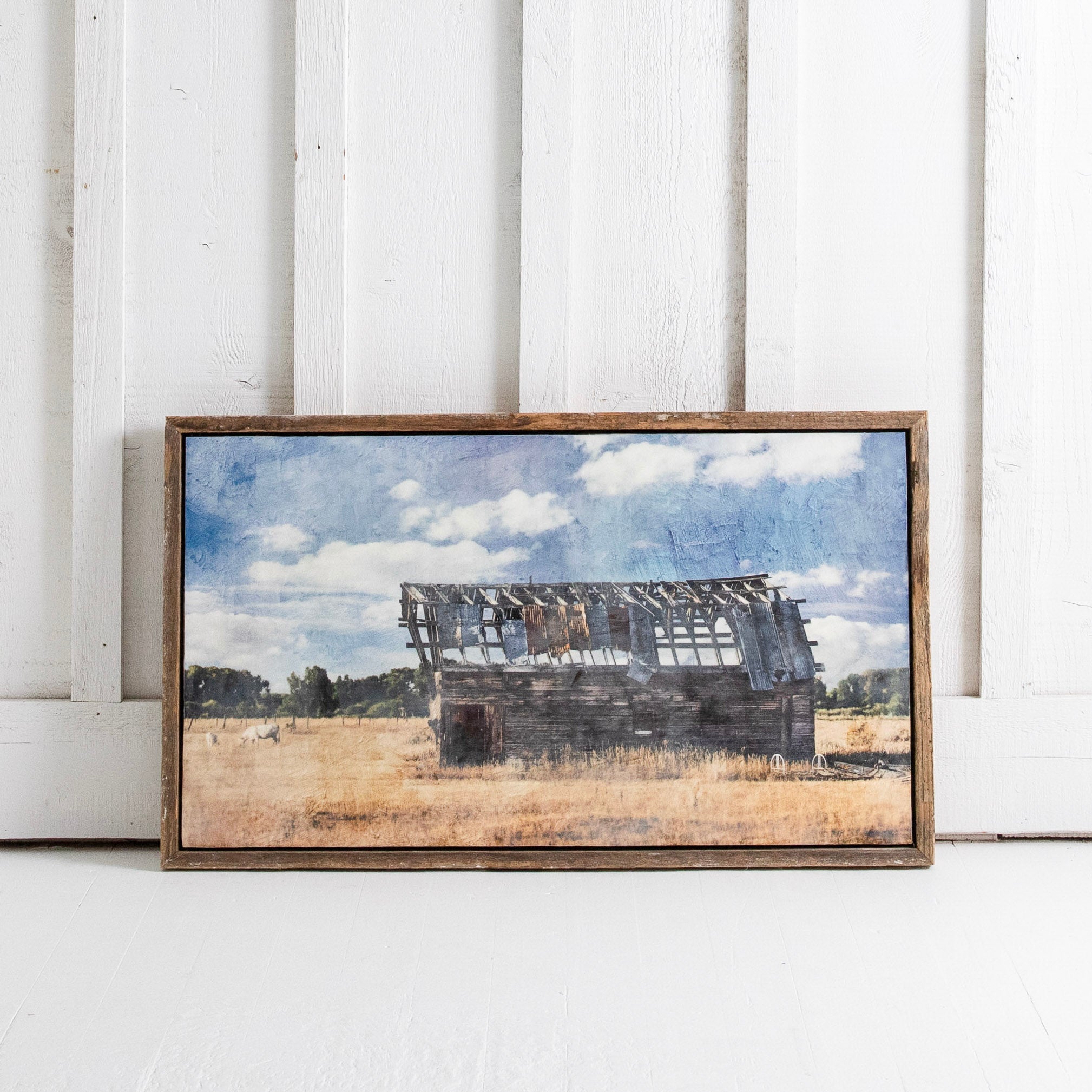 Decrepit Barn and Cows