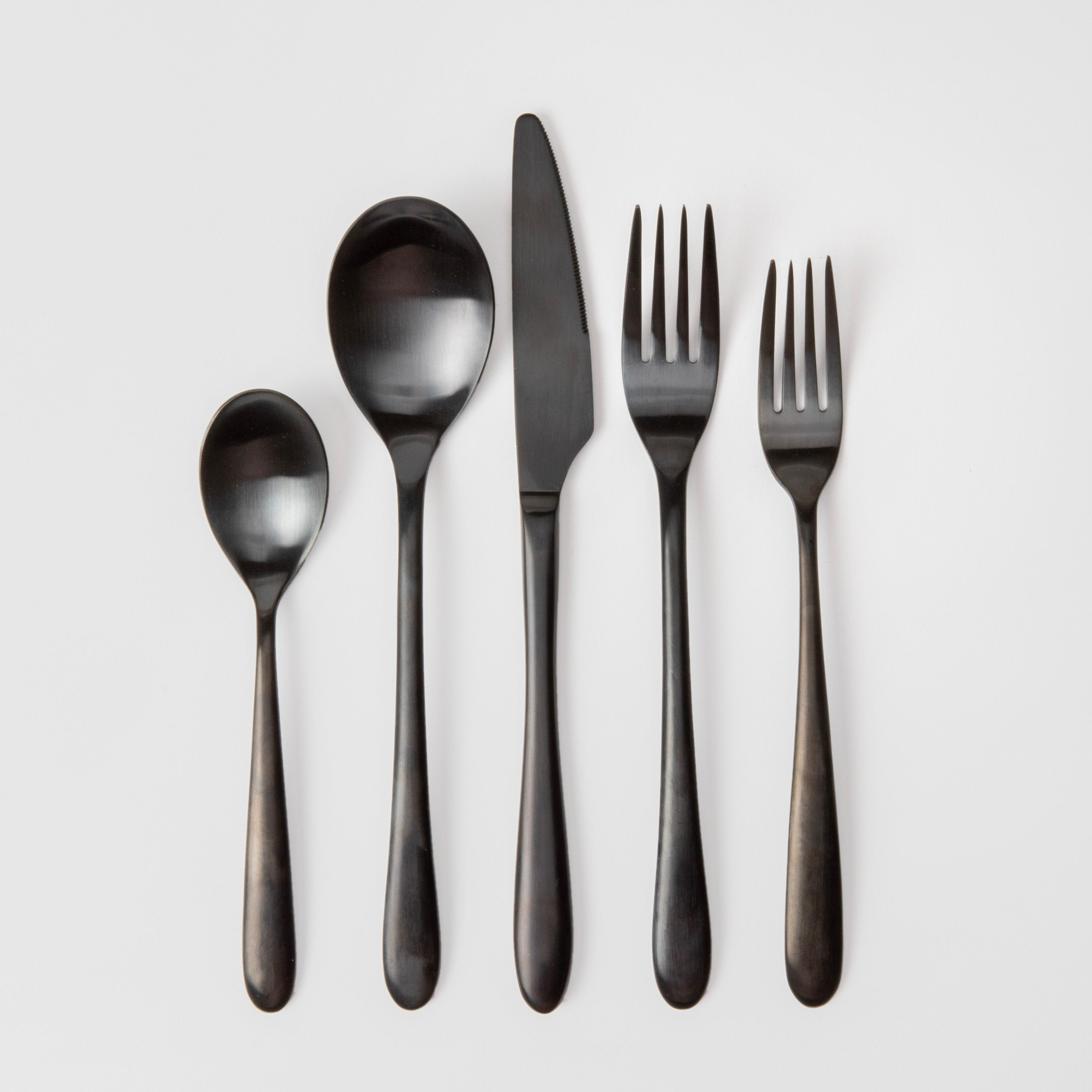 Matte Black Flatware Set