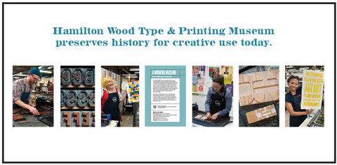 Exhibit at the Hamilton Wood Type & Printing Museum