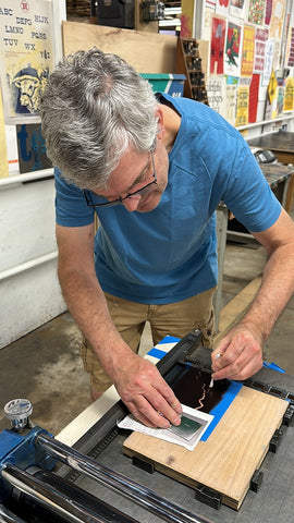 workshop at Hamilton Wood Type & Printing Museum