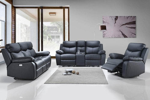 Pending - IFDC Black If-8120 3pc Power Recliner Set