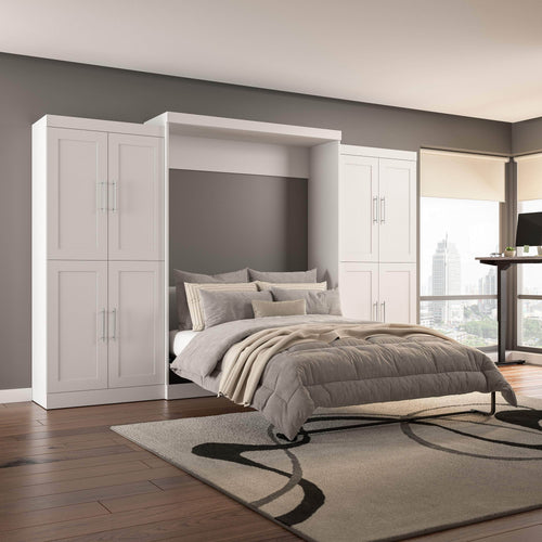 Pending - Modubox Murphy Wall Bed Pur Murphy Bed with Storage Cabinets (136W) - Available in 5 Colours