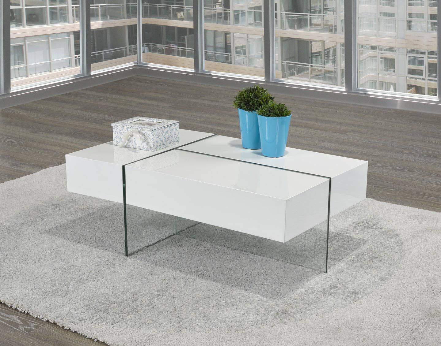 Brassex 3-Way Storage Coffee Table  - 2 Colours Available