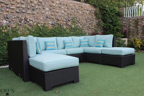 CIEUX Sectional Spectrum Mist Provence Large U-Shaped Sectional - Available in 3 Colours