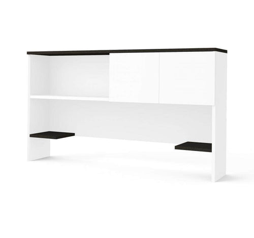 Modubox Desk Hutch White & Deep Grey Pro-Concept Plus Desk Hutch with Sliding Door - Available in 2 Colours